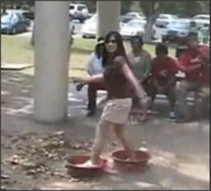 holi party games with water tubs