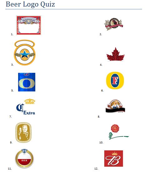 Paper Party Games Beer Logo Quiz