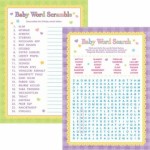 Baby Shower Word Games