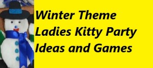winter theme ladies kitty party