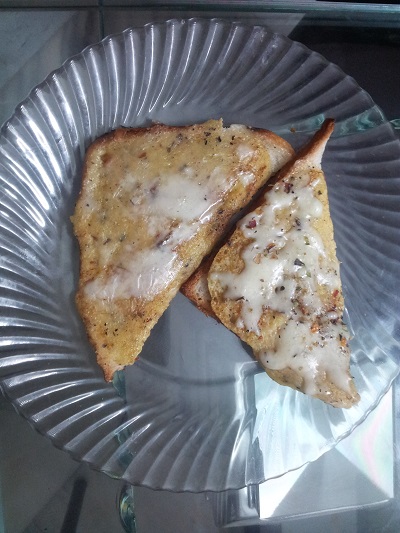 bread besan toast tasty evening snack item