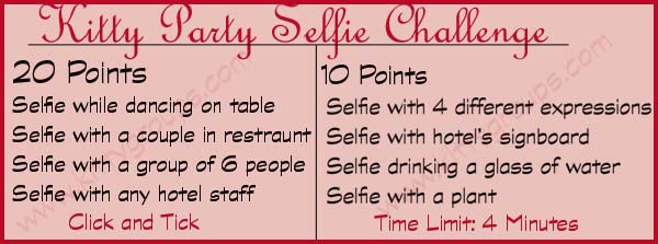 Kitty Party Selfie Challenge: Ladies Kitty Party Games