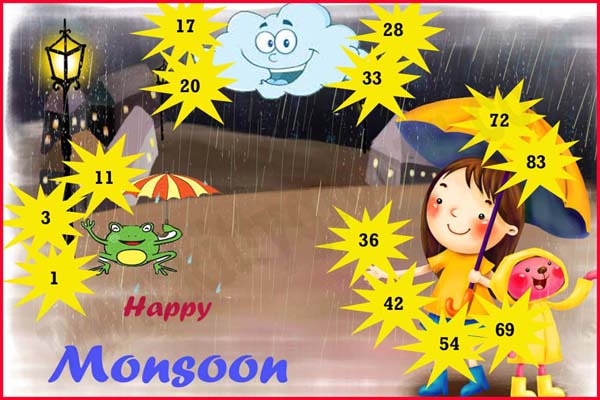 Monsoon Theme Tambola Game