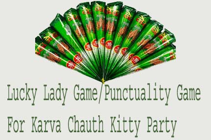 Lucky Lady Game/Punctuality Game Karva Chauth Kitty Party