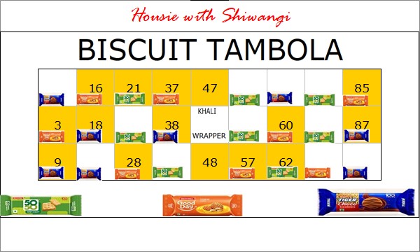 Chai-Biscuit Tambola Game For Your Kitty Party